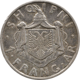 1 frang 1935 albania b